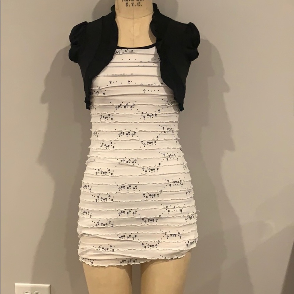 White Dress With Sequins